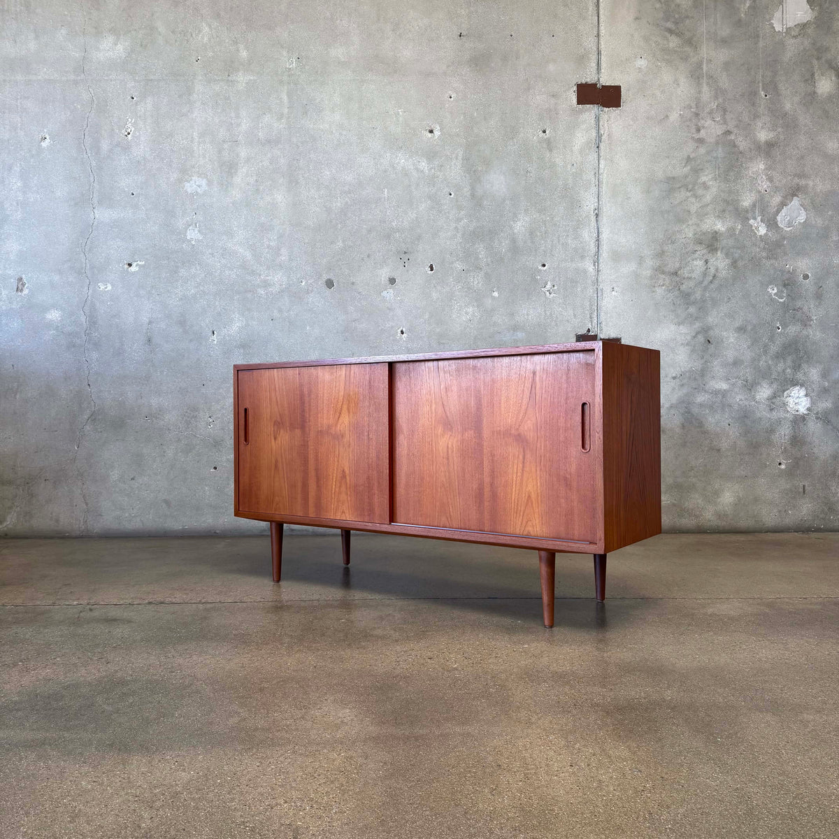 Danish Modern Teak Credenza By Poul Hundevad