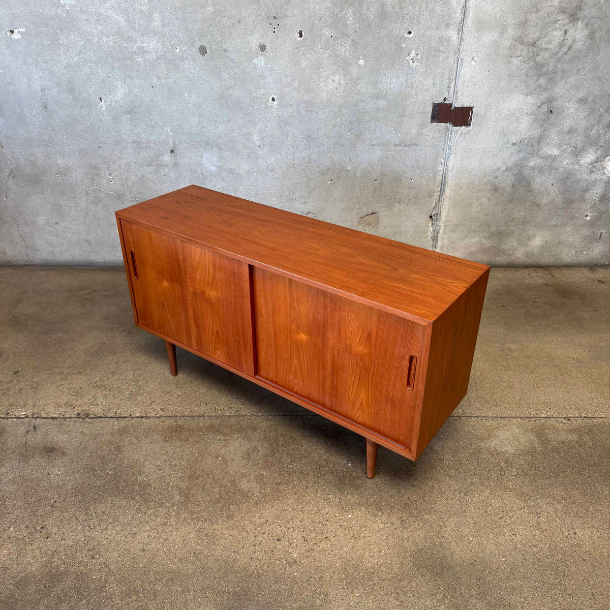 Danish Modern Teak Credenza By Poul Hundevad
