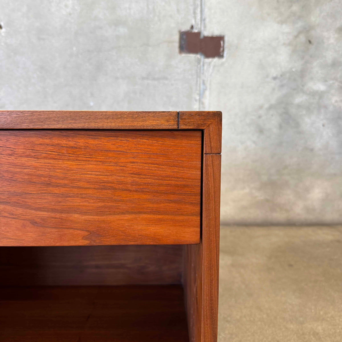 Mid Century Modern Walnut Nightstands by John Keal For Brown Saltman