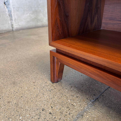 Mid Century Modern Walnut Nightstands by John Keal For Brown Saltman