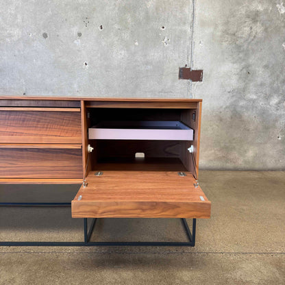 Walnut + Steel "Rule 1 Door" Credenza By Blu Dot