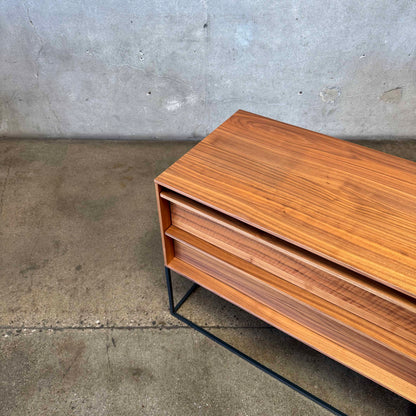 Walnut + Steel "Rule 1 Door" Credenza By Blu Dot