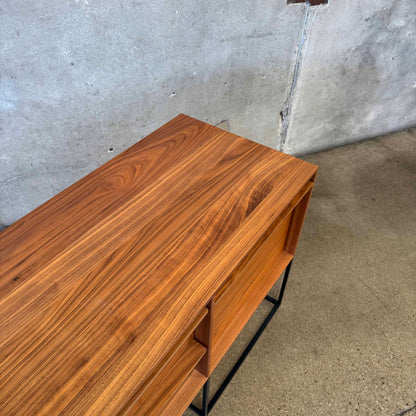 Walnut + Steel "Rule 1 Door" Credenza By Blu Dot