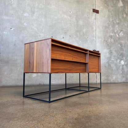 Walnut + Steel "Rule 1 Door" Credenza By Blu Dot