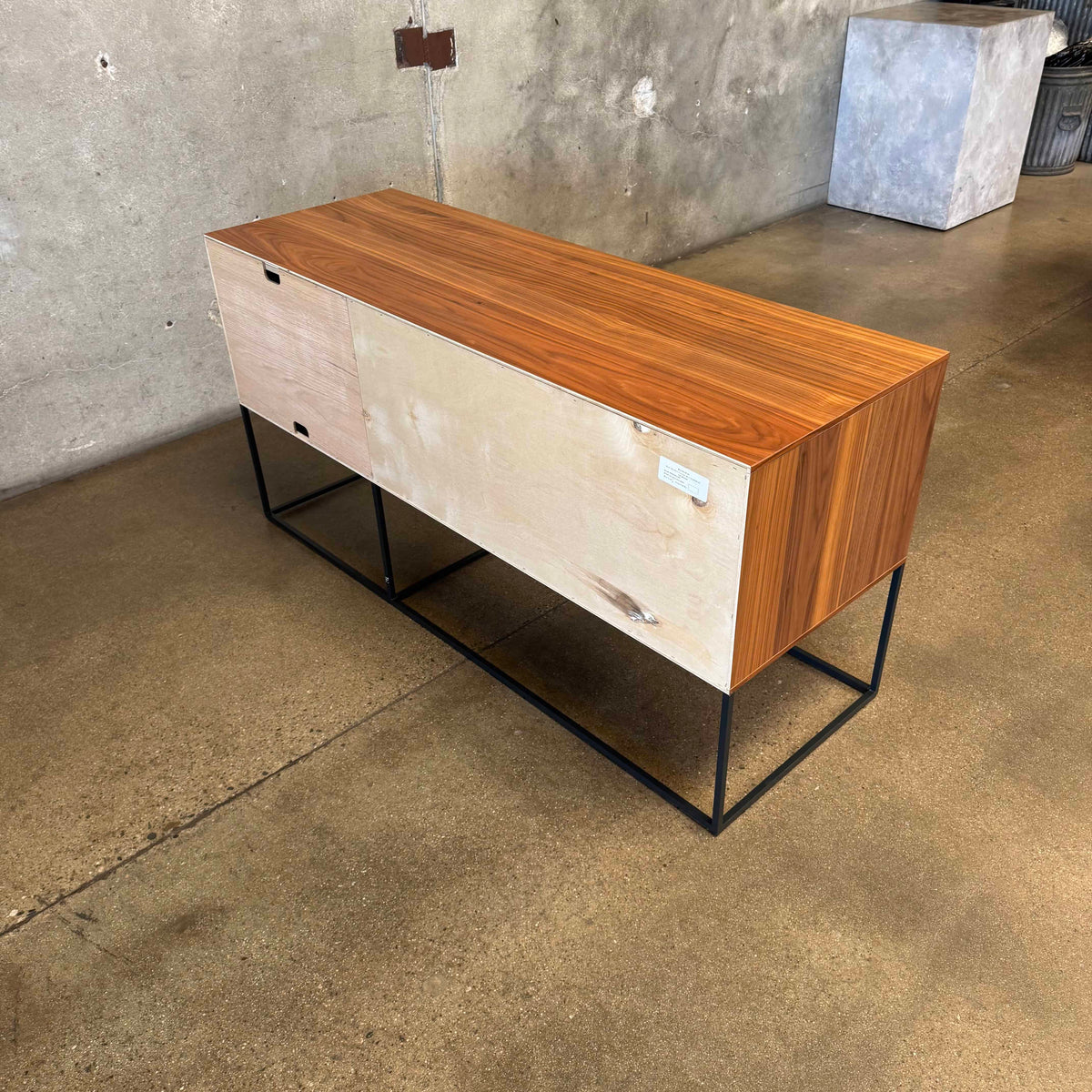Walnut + Steel "Rule 1 Door" Credenza By Blu Dot