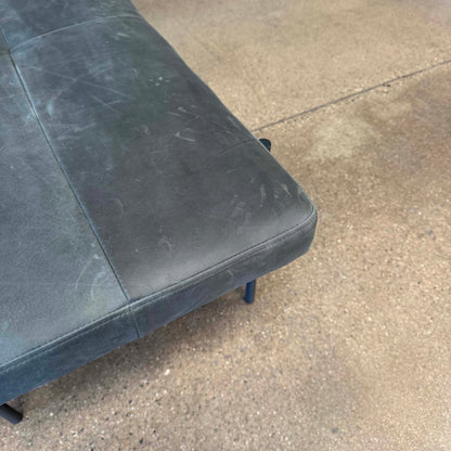 Leather + Steel "Day Bench" By Blu Dot