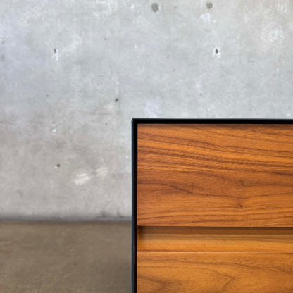 Walnut + Steel "Clad" Nightstands By Blu Dot