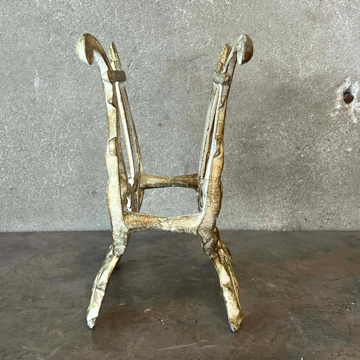 Vintage Hollywood Regency Cast Metal Magazine / Sheet Music Rack