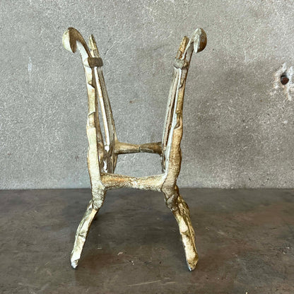 Vintage Hollywood Regency Cast Metal Magazine / Sheet Music Rack
