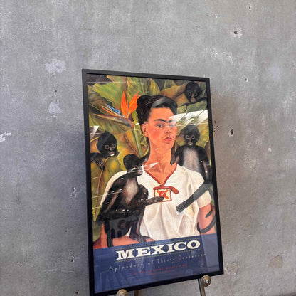 Lacma Original Museum 1991 Exhibition Poster Frida Kahlo Framed