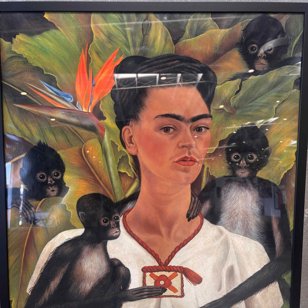 Lacma Original Museum 1991 Exhibition Poster Frida Kahlo Framed
