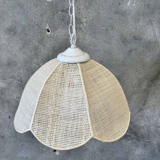 Vintage Rattan Swag Light
