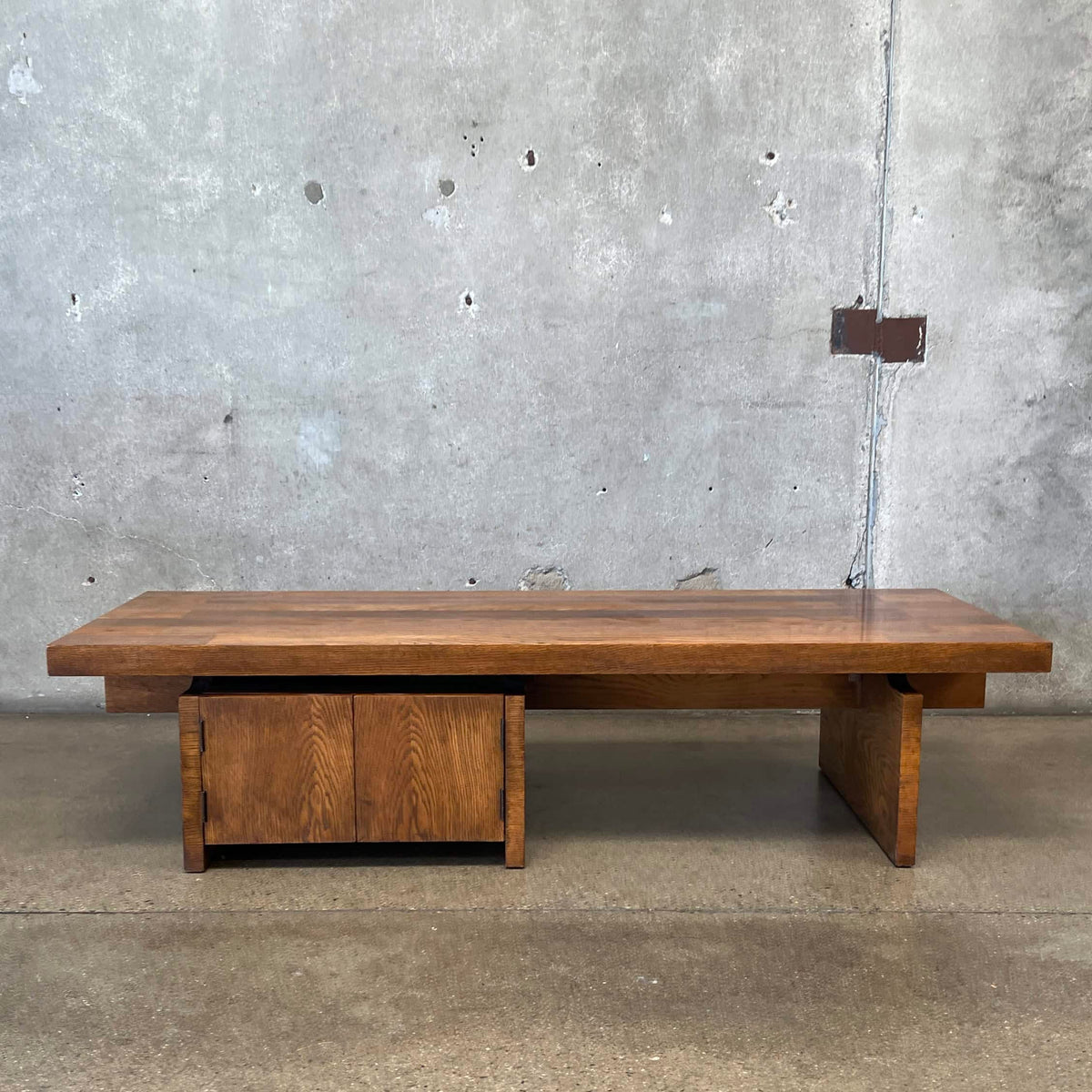Mid Century Modern Brutalist Block Coffee Table By Lane