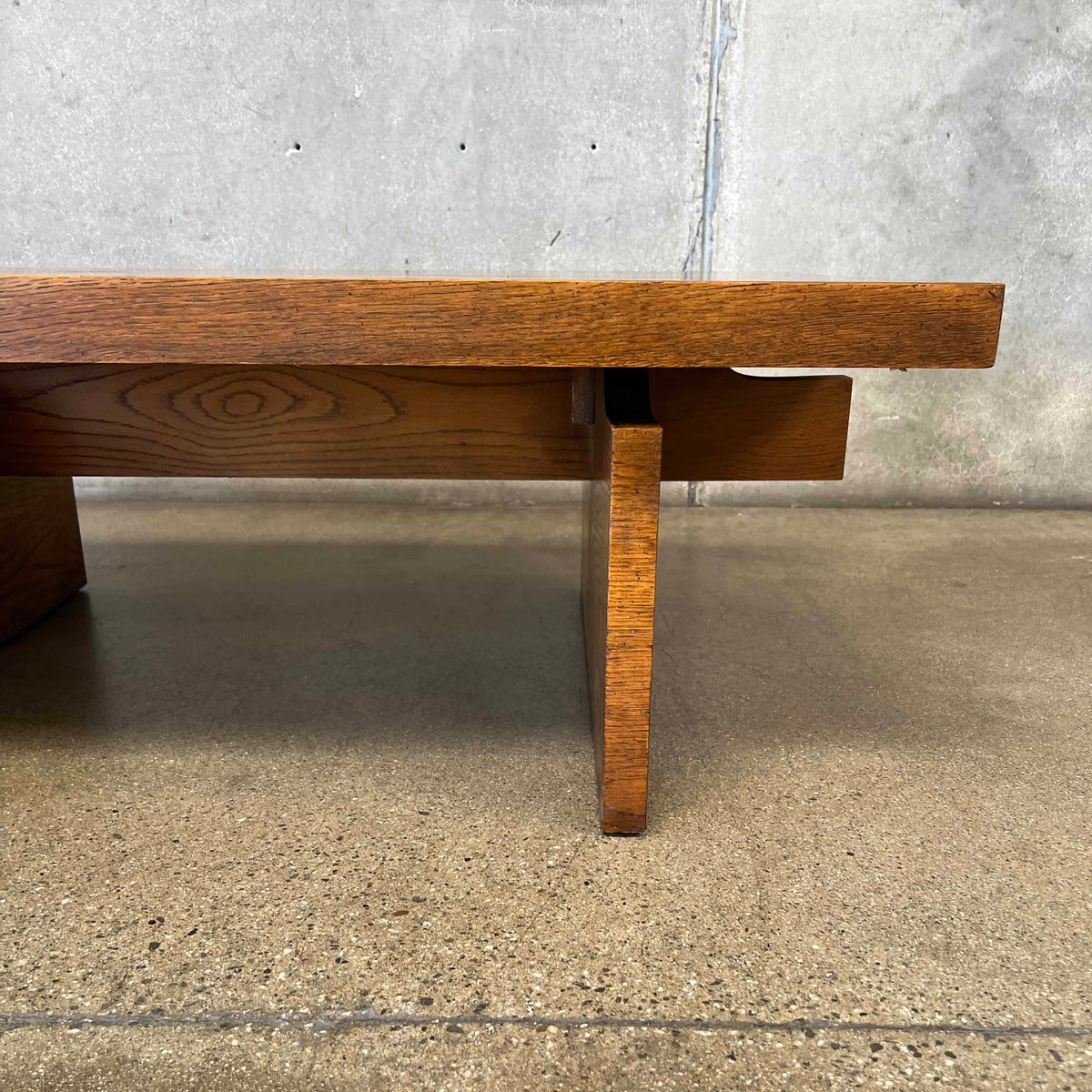Mid Century Modern Brutalist Block Coffee Table By Lane