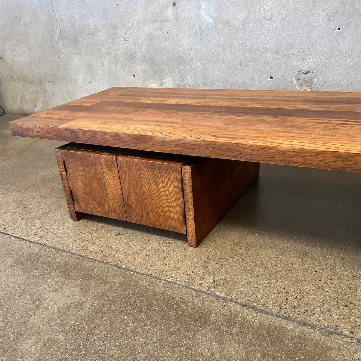 Mid Century Modern Brutalist Block Coffee Table By Lane
