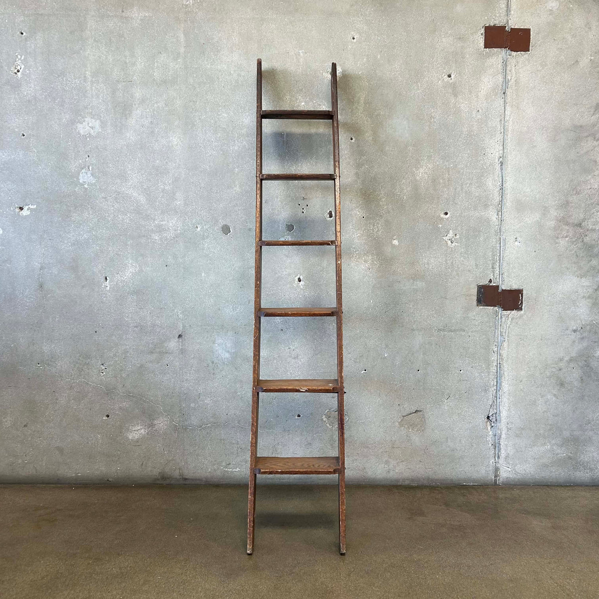 Oak Library Ladder