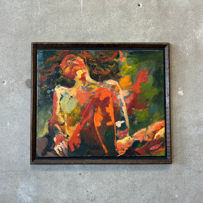 Mid Century Modern Nude Painting