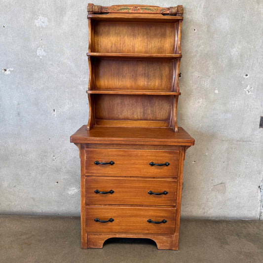 Vintage 1930s Coronado Hand Painted Hutch (3 Drawers)