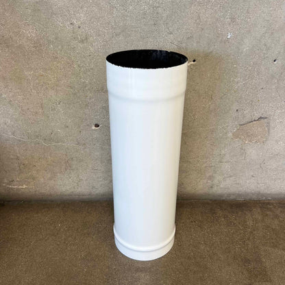 Vintage Mid Century Modern White Porcelain Enamel Finish Malm "Spin-A-Fire" Fireplace