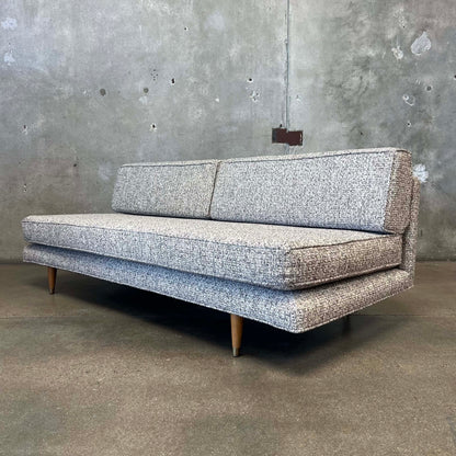 1950s Daybed in Tweed Upholstery