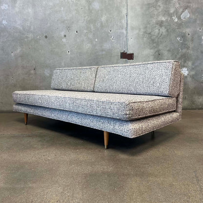 1950s Daybed in Tweed Upholstery