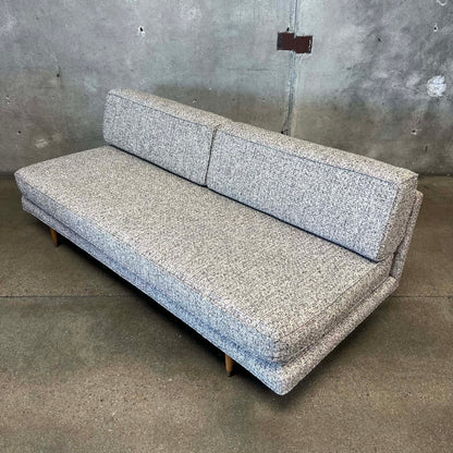 1950s Daybed in Tweed Upholstery