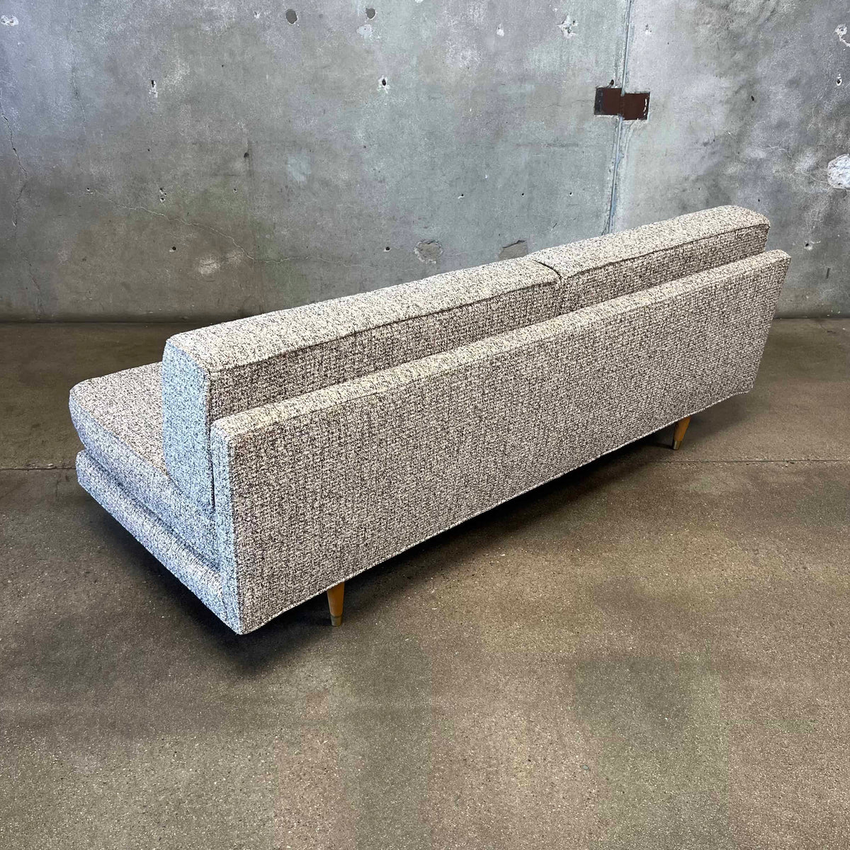 1950s Daybed in Tweed Upholstery