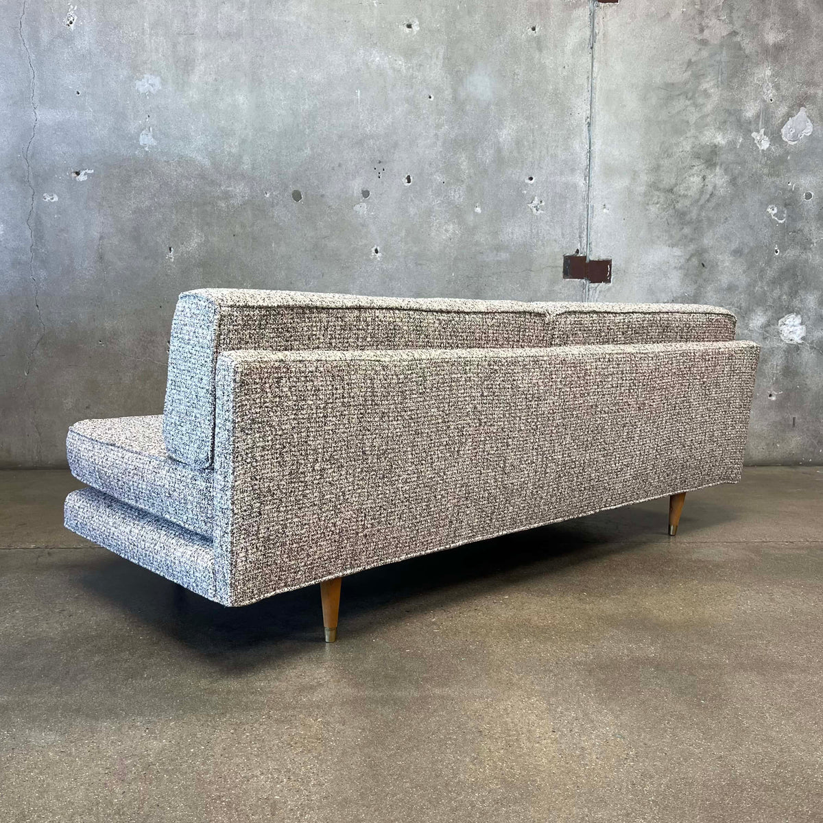 1950s Daybed in Tweed Upholstery