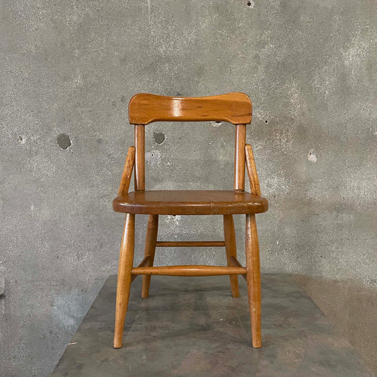 Vintage Children's Wood Chair By Heywood Wakefield