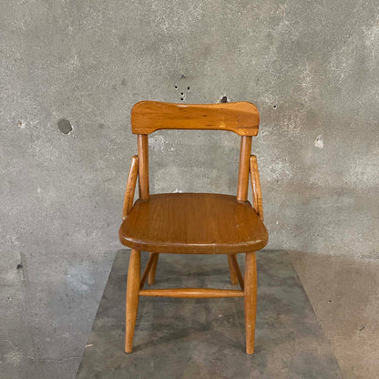 Vintage Children's Wood Chair By Heywood Wakefield