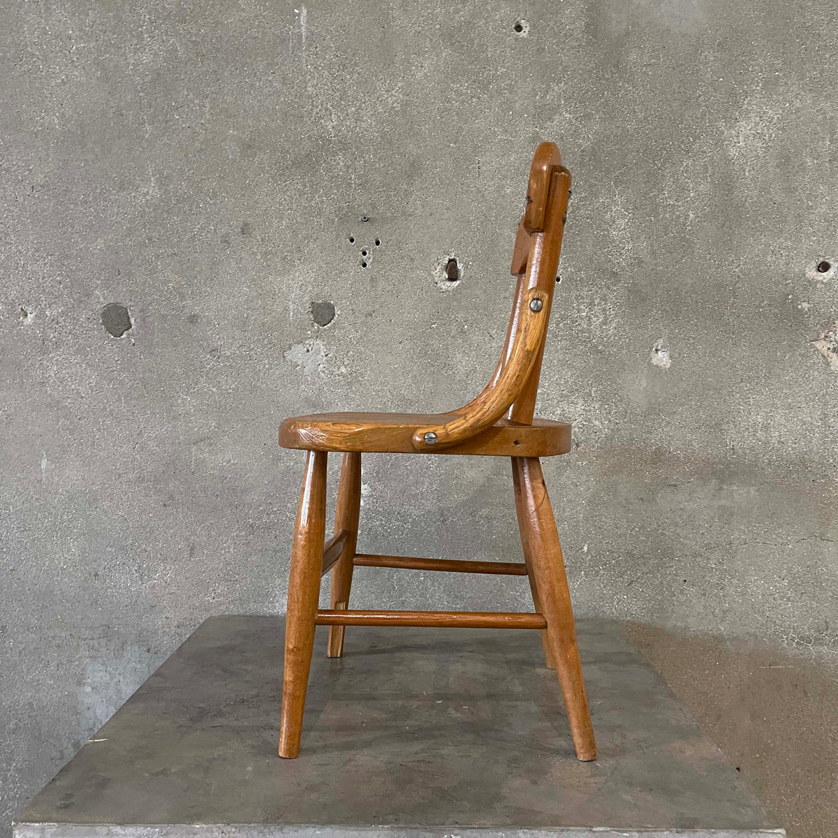 Vintage Children's Wood Chair By Heywood Wakefield