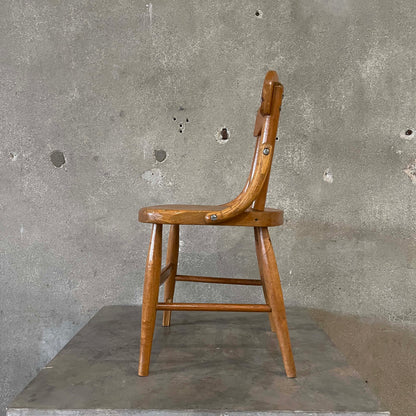 Vintage Children's Wood Chair By Heywood Wakefield