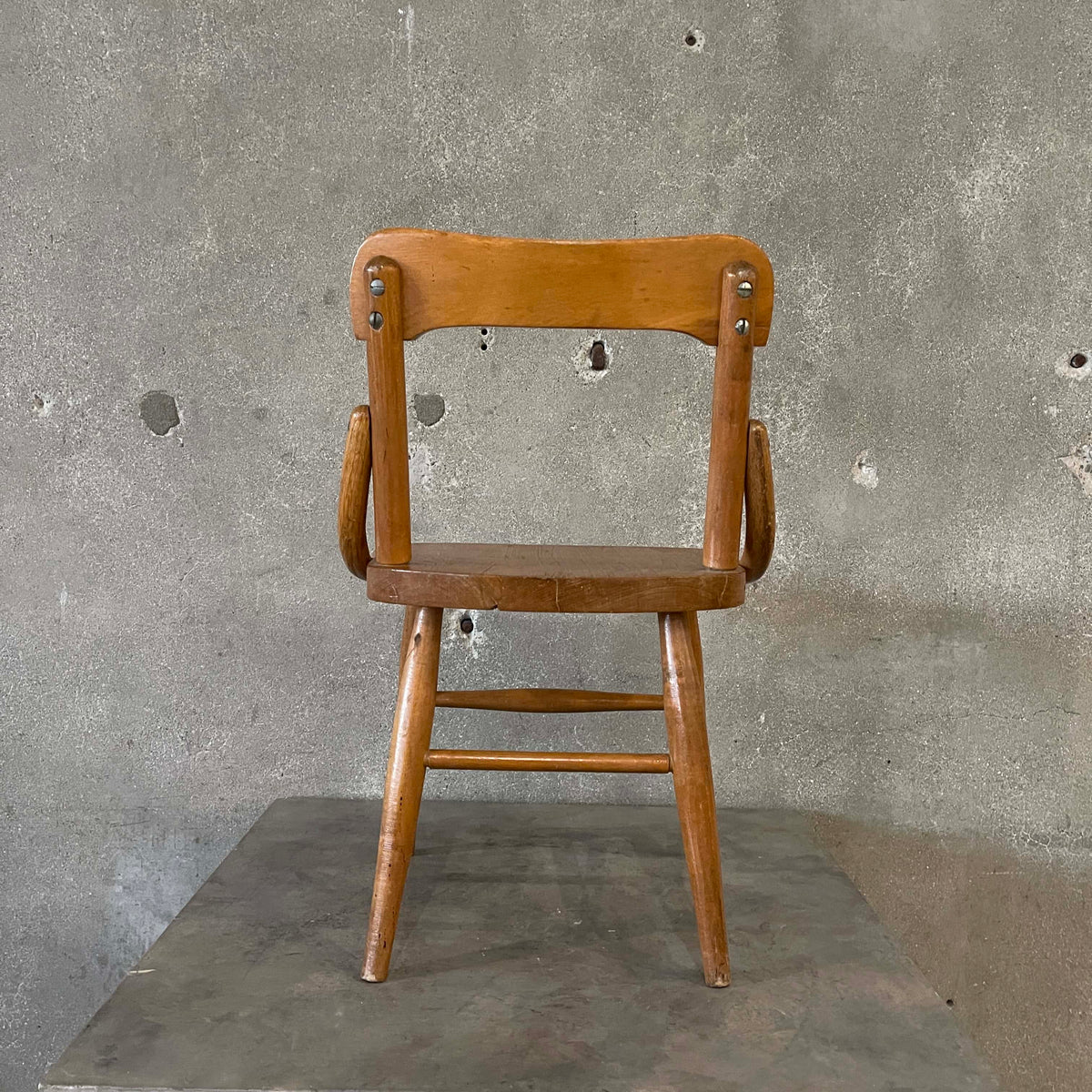 Vintage Children's Wood Chair By Heywood Wakefield