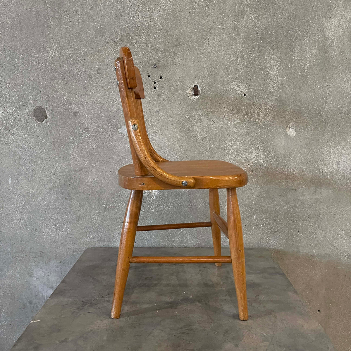Vintage Children's Wood Chair By Heywood Wakefield