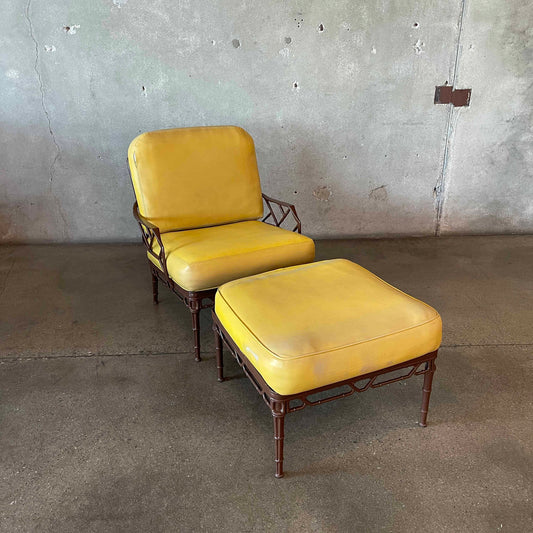 Brown Jordan Calcutta Aluminum Frame Chair & Footstool #2