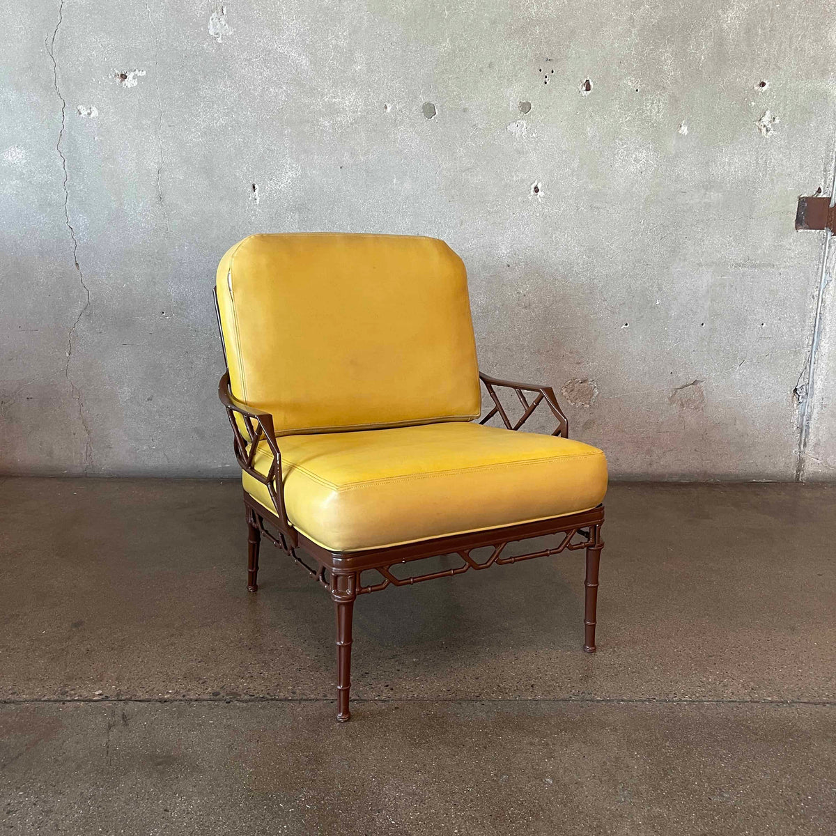Brown Jordan Calcutta Aluminum Frame Chair & Footstool #1
