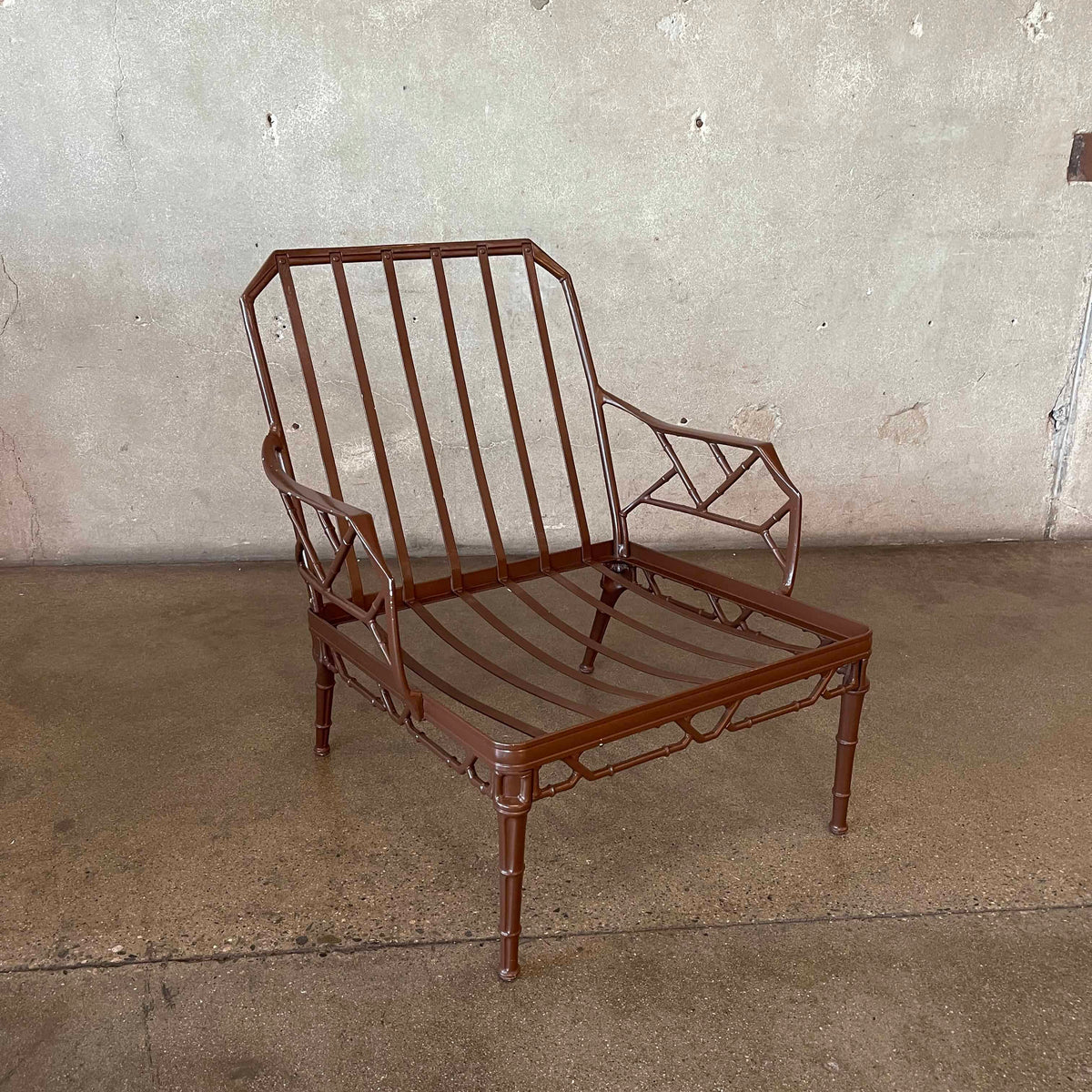 Brown Jordan Calcutta Aluminum Frame Chair & Footstool #1