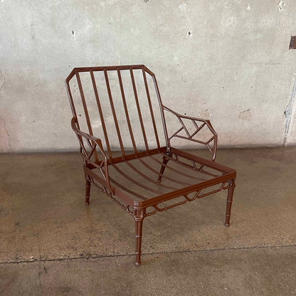 Brown Jordan Calcutta Aluminum Frame Chair & Footstool #1