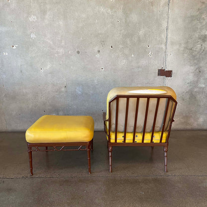 Brown Jordan Calcutta Aluminum Frame Chair & Footstool #2