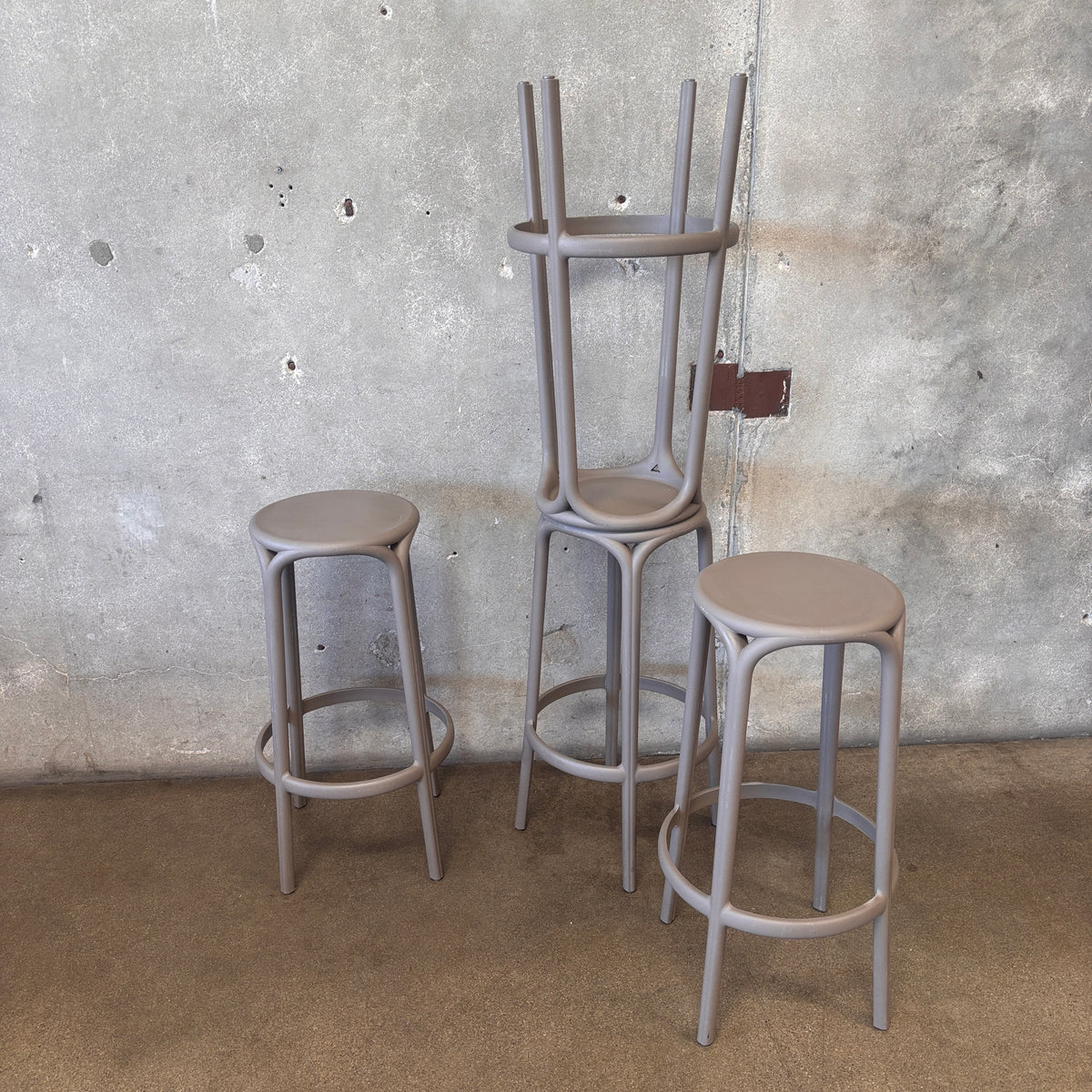 Set of Four Vendome By Brooklyn Resin Stools