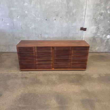 Large Walnut "Line Credenza" By Nathan Young For Design Within Reach