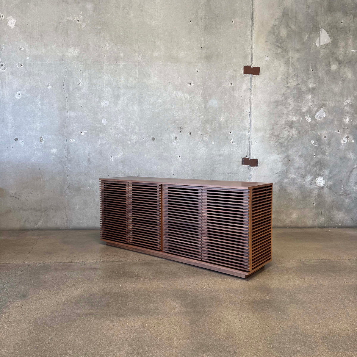 Large Walnut "Line Credenza" By Nathan Young For Design Within Reach