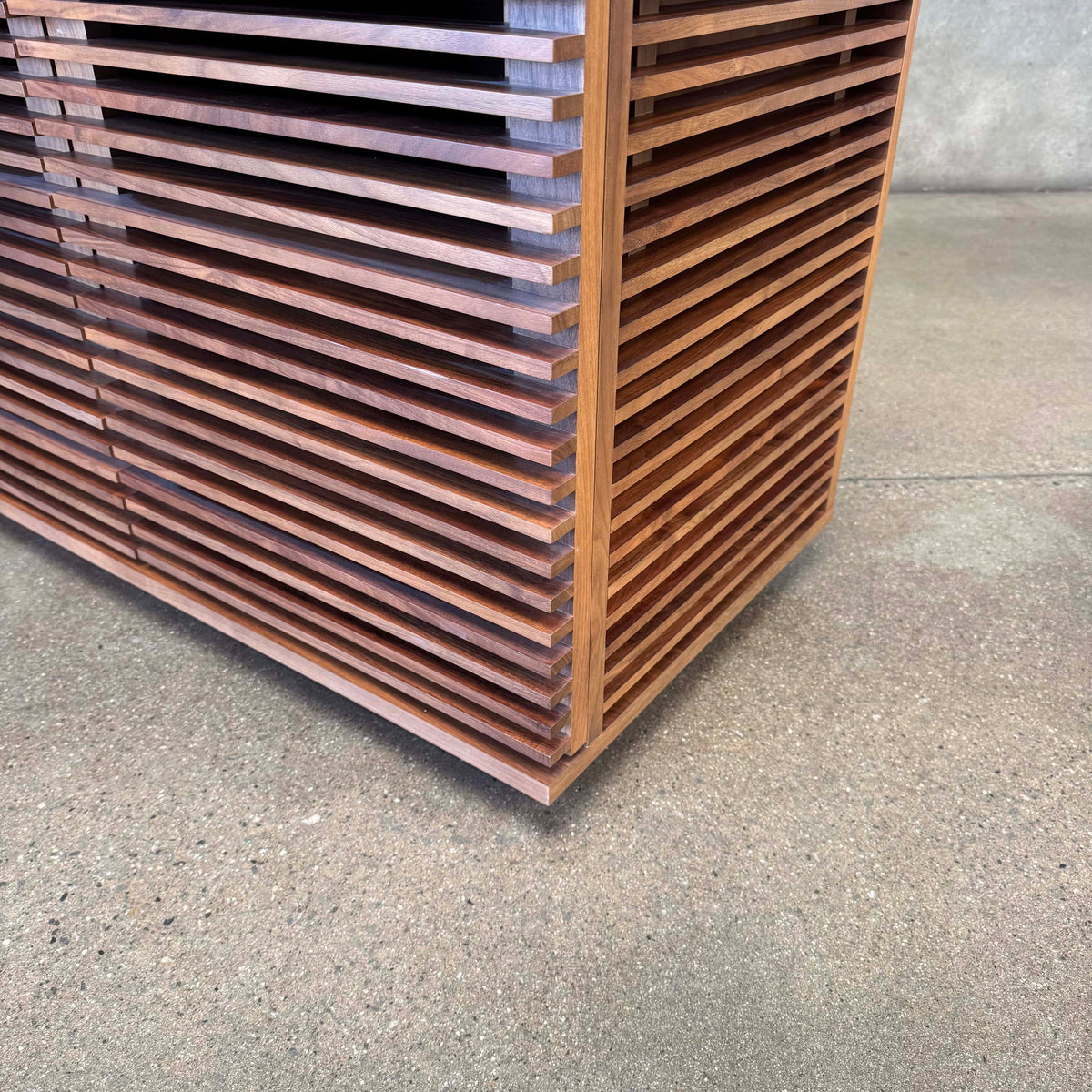 Large Walnut "Line Credenza" By Nathan Young For Design Within Reach