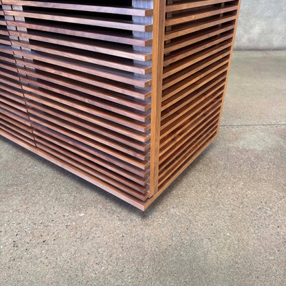 Large Walnut "Line Credenza" By Nathan Young For Design Within Reach
