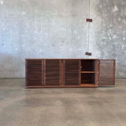 Large Walnut "Line Credenza" By Nathan Young For Design Within Reach