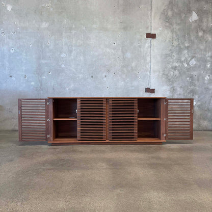 Large Walnut "Line Credenza" By Nathan Young For Design Within Reach