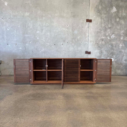 Large Walnut "Line Credenza" By Nathan Young For Design Within Reach