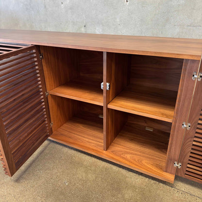 Large Walnut "Line Credenza" By Nathan Young For Design Within Reach