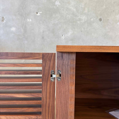 Large Walnut "Line Credenza" By Nathan Young For Design Within Reach