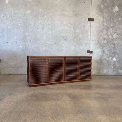 Large Walnut "Line Credenza" By Nathan Young For Design Within Reach